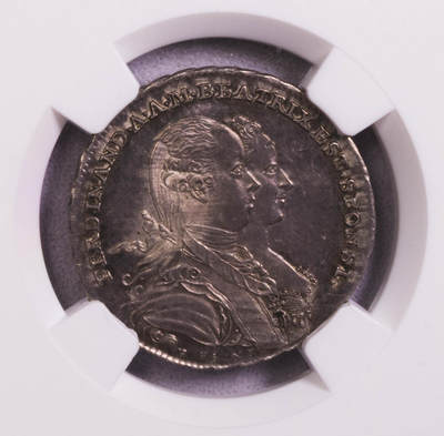 NGC-MS64 1771神罗斐迪南王子摩德纳公主玛丽亚结婚银章 唯一冠军 - NGC-MS64 1771神罗斐迪南王子摩德纳公主玛丽亚结婚银章 唯一冠军