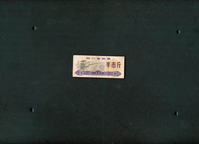 沧河堂006 - 1973年 四川粮票  半斤