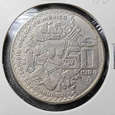 KK钱币收藏小铺 第304期 2月预留时间 周末发货 -  1984墨西哥50比素 大币