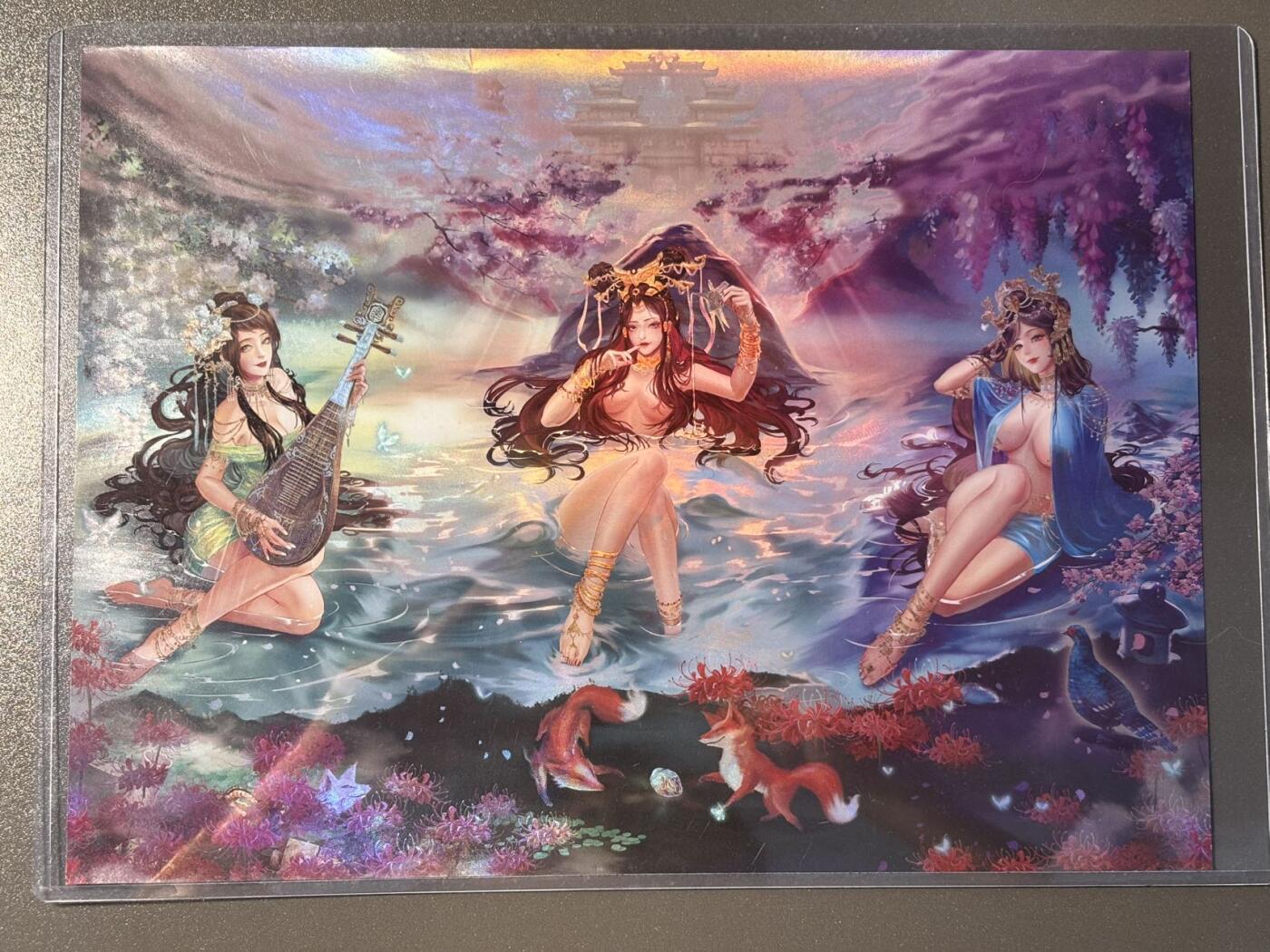黑胡子 小王子精品卡牌拍卖第十二场   卡玩帕克 封神天下 轩辕坟三妖 a4大卡 彩闪