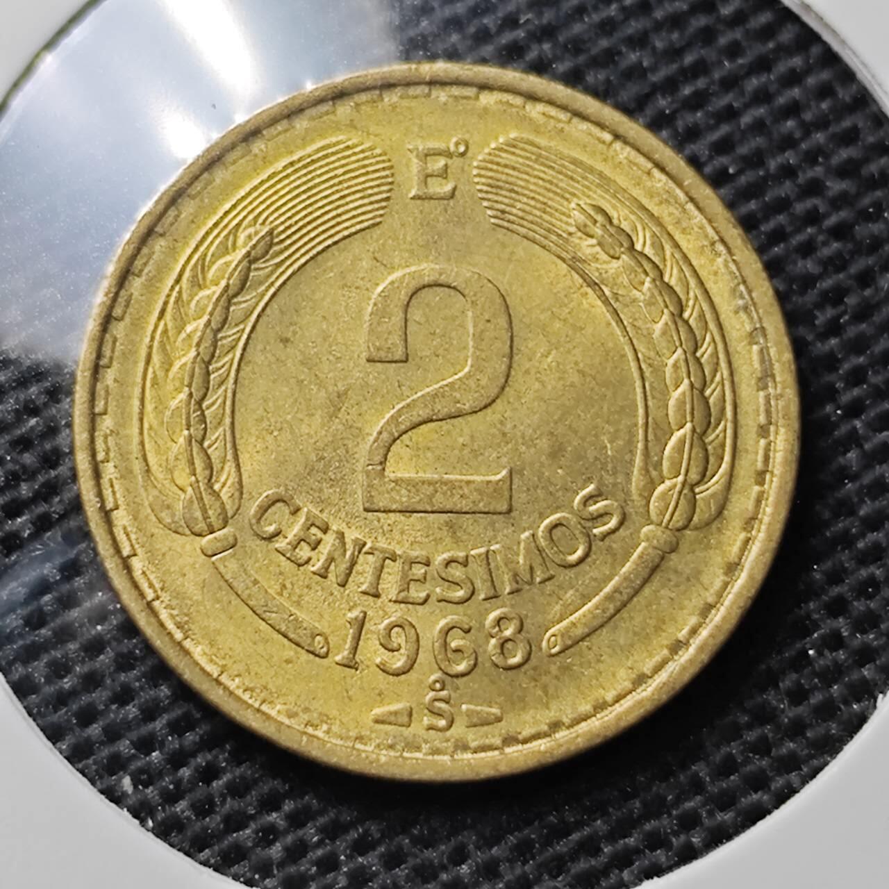 KK钱币收藏小铺 第305期 2月预留时间 周末发货 1968智利2分