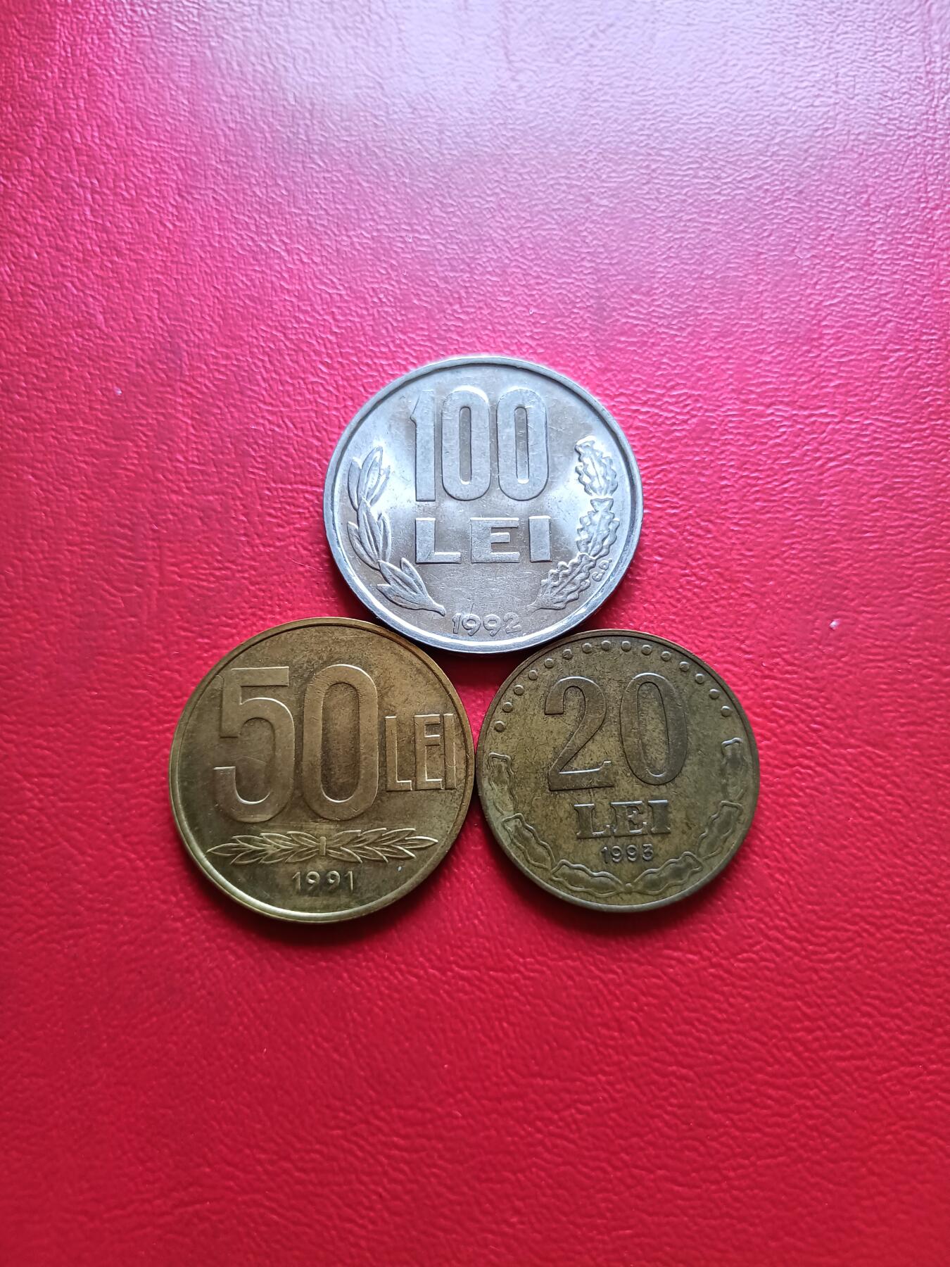 【云涧收藏】第四十场 罗马尼亚20、50、100列伊3枚