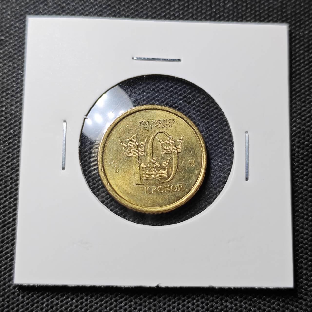 KK钱币收藏小铺 第305期 2月预留时间 周末发货 2002瑞典10克郎 