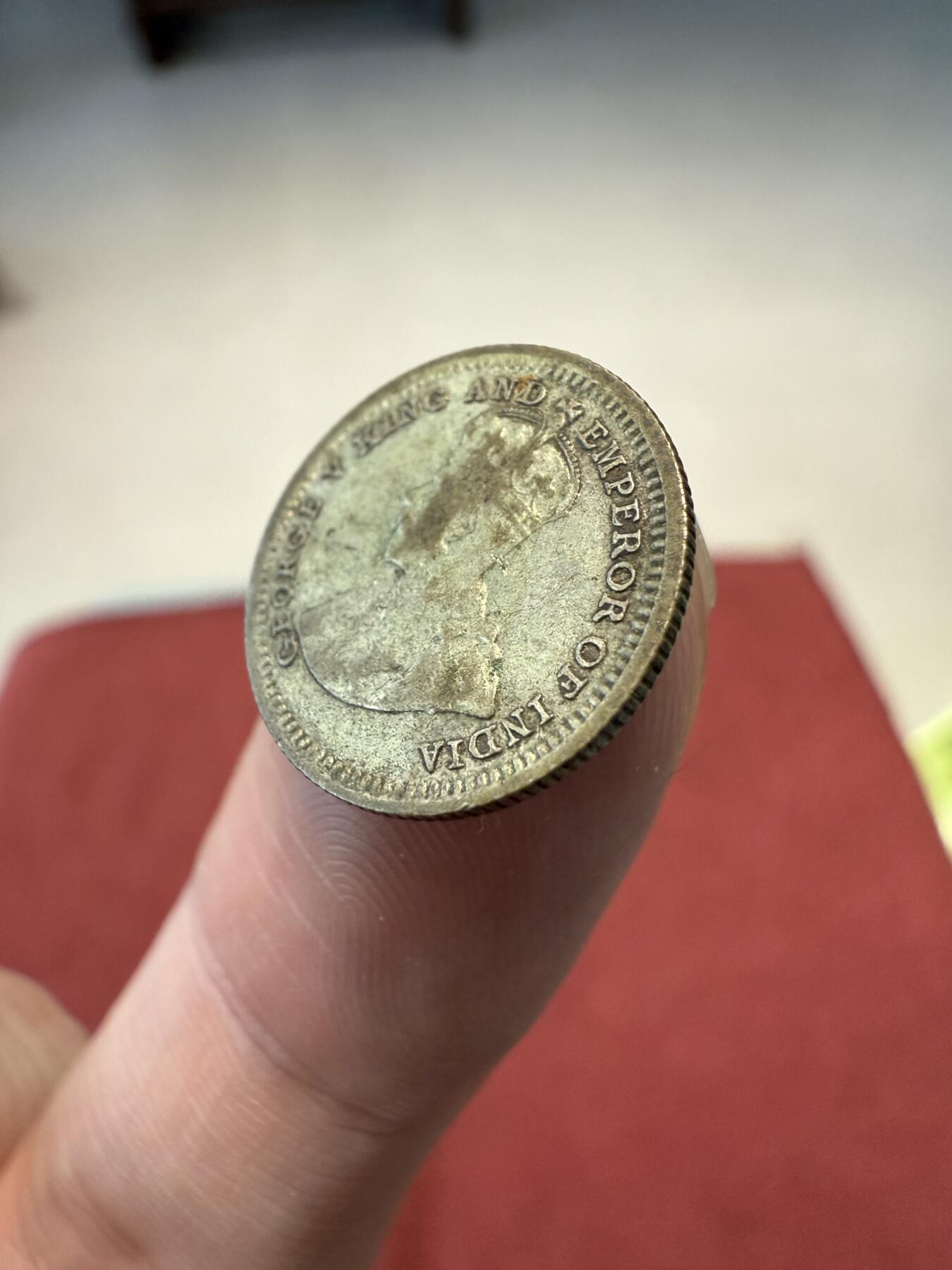 南宋泉阁俄币 外币 国币 专场第十三期【送拍无额外佣金】 英国 1926年 乔治五世 英属海峡5分银币 通货好品