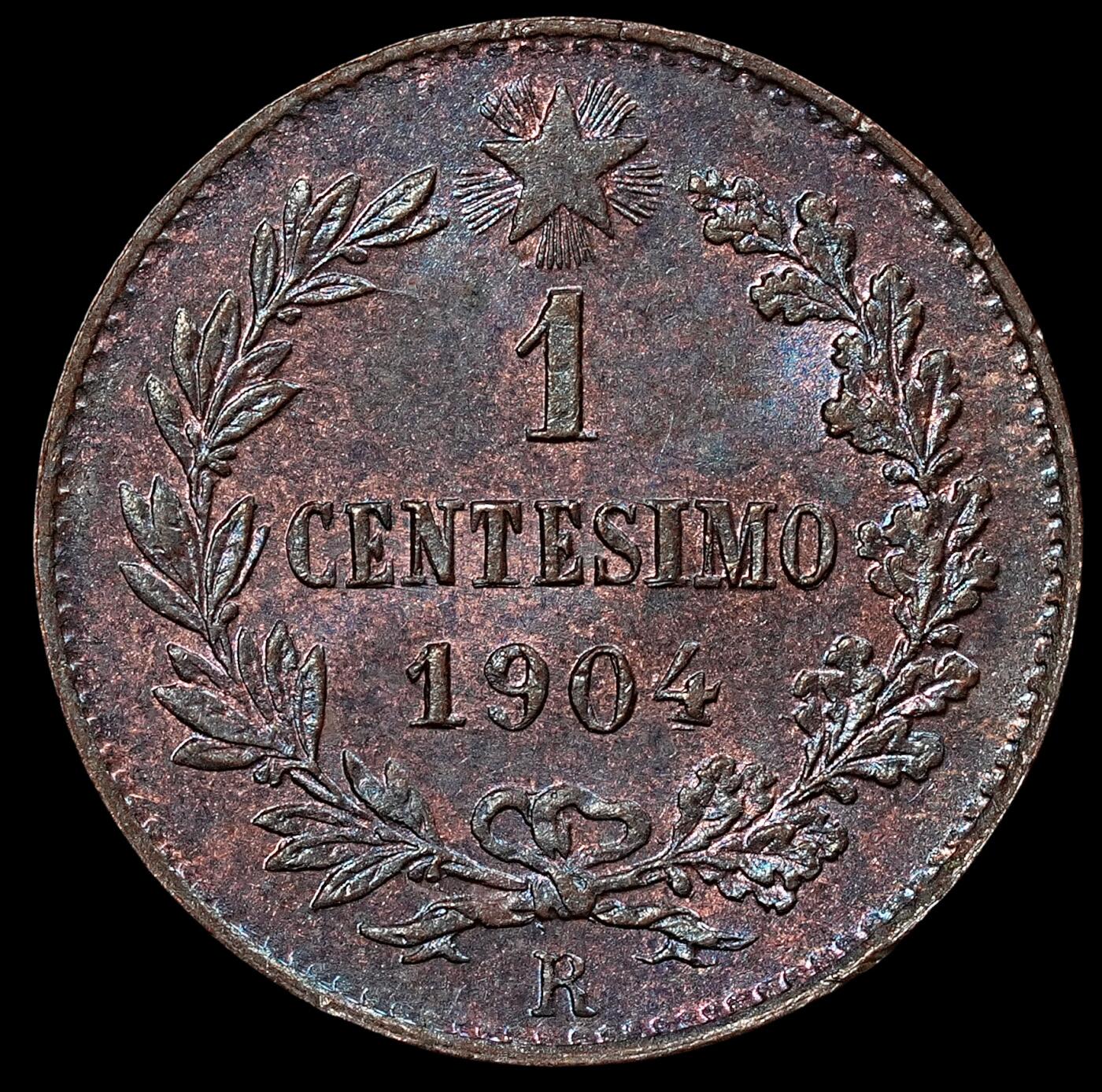 修遠堂世界钱币第七十六期 1904年意大利1分铜币 未流通