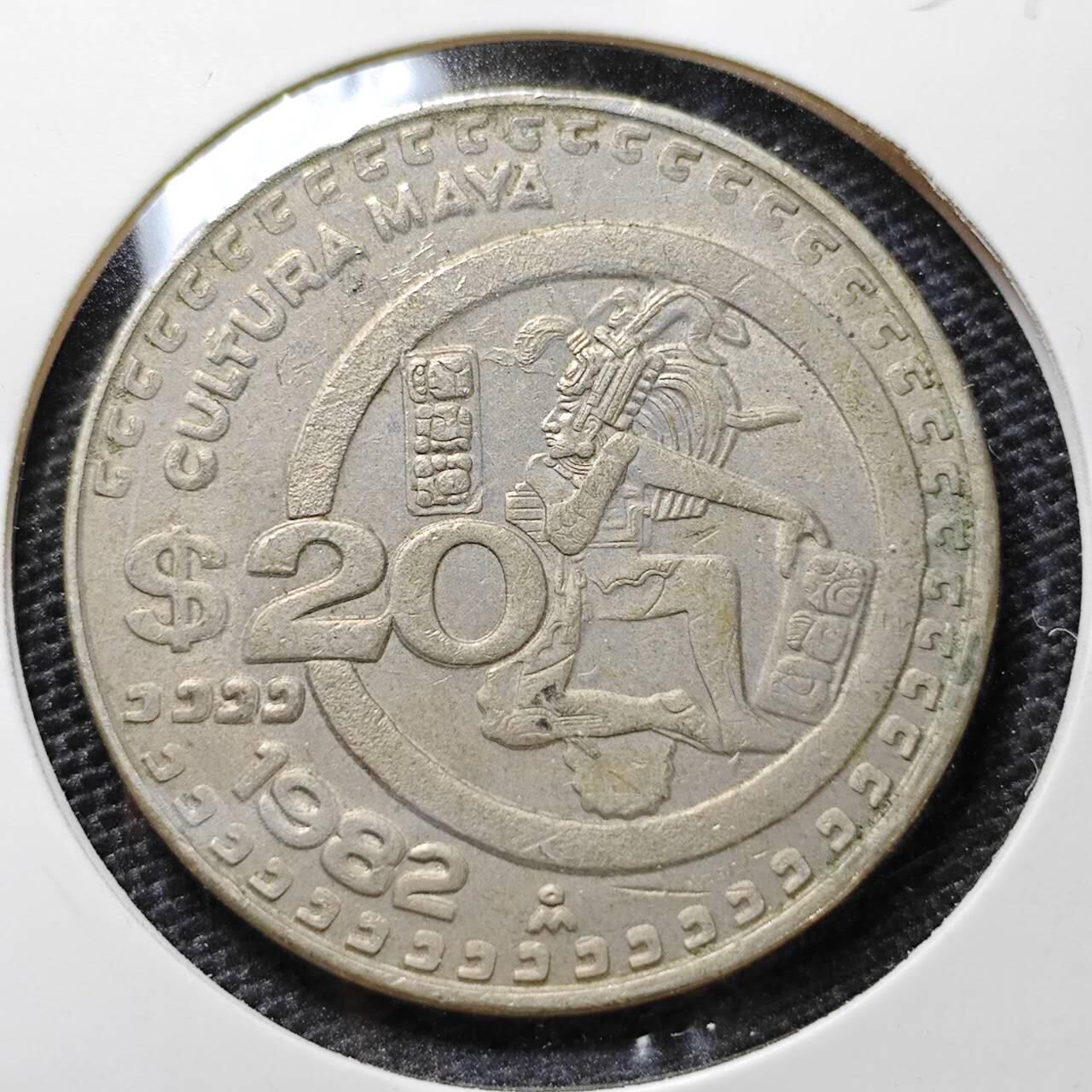 KK钱币收藏小铺 第305期 2月预留时间 周末发货 1982墨西哥20比索
