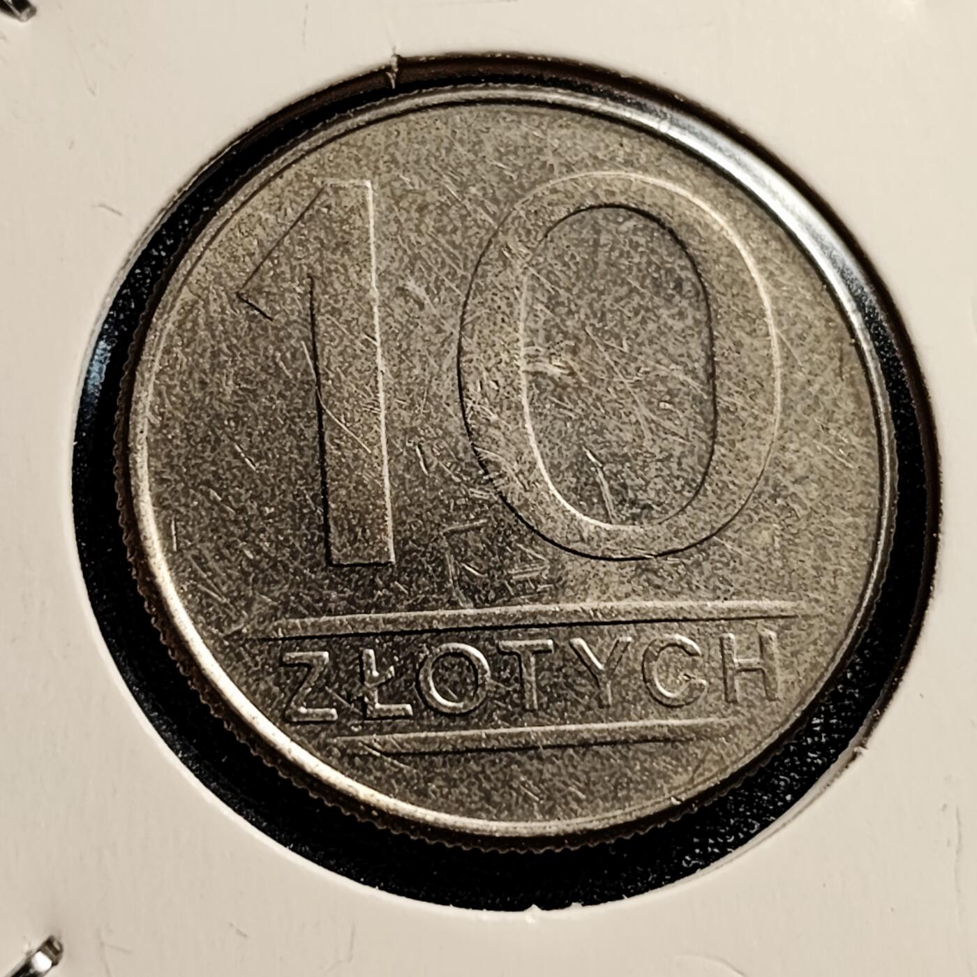 泉币菌-第45场-周末精品福利场 波兰１０兹罗提 铜镍硬币 直径２５ｍｍ