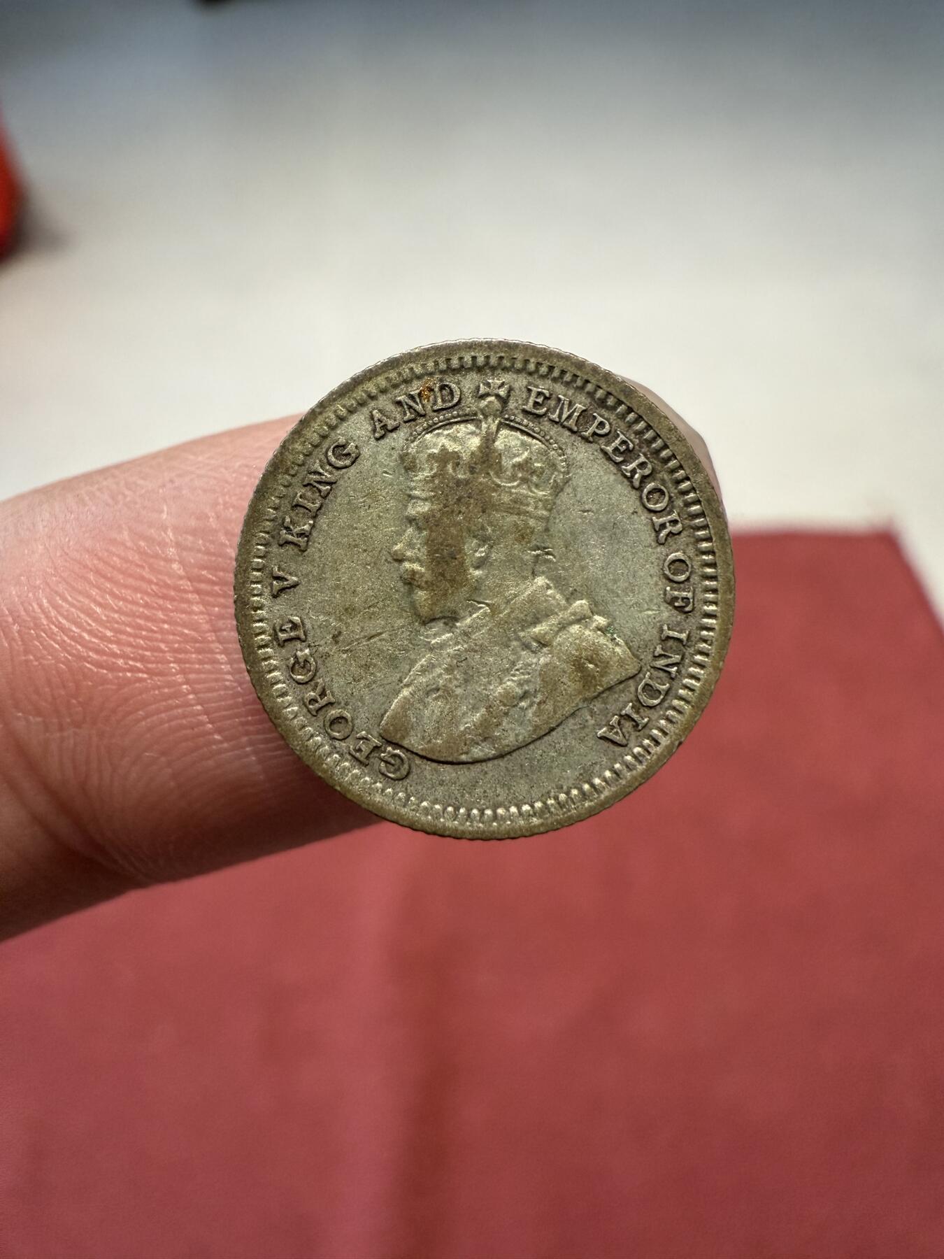 南宋泉阁俄币 外币 国币 专场第十三期【送拍无额外佣金】 英国 1926年 乔治五世 英属海峡5分银币 通货好品