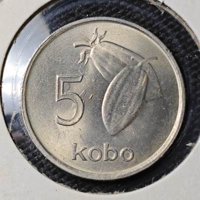 KK钱币收藏小铺 第305期 2月预留时间 周末发货 - 1974尼日利亚 5考包 好品