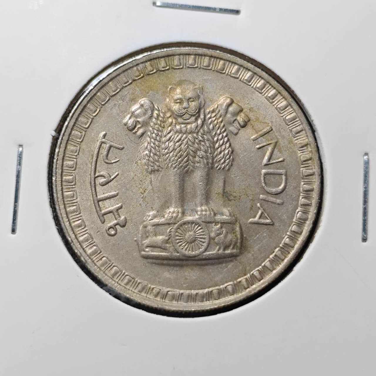 KK钱币收藏小铺 第305期 2月预留时间 周末发货 1978印度1卢比 大卢比