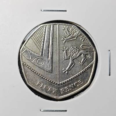 KK钱币收藏小铺 第304期 2月预留时间 周末发货 - 2019英国50便士 盾