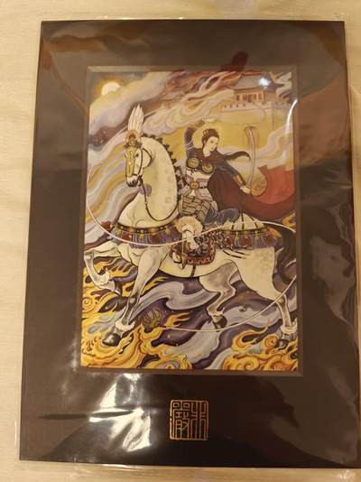 光影卡牌第15期，各家亲签卡，持续收拍品 - （亲签）非严亲签扈三娘，色纸大卡，绝版稀有