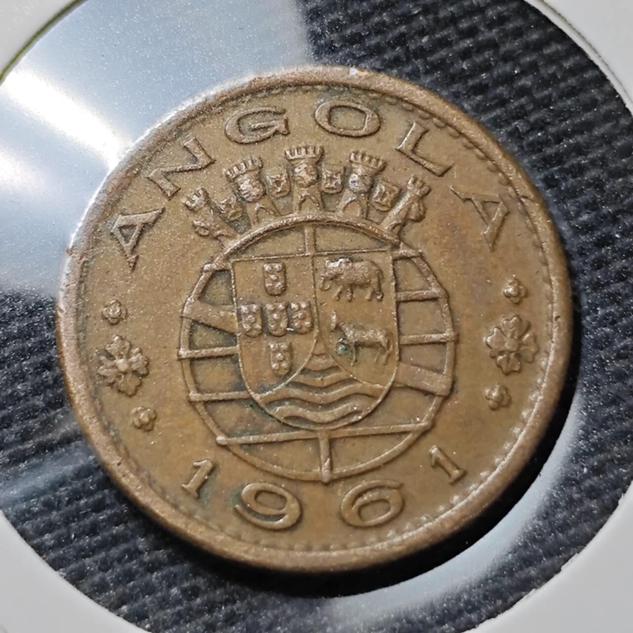 KK钱币收藏小铺 第305期 2月预留时间 周末发货 1961葡属安哥拉50分