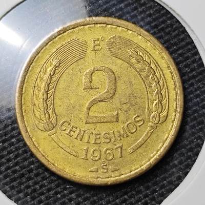 KK钱币收藏小铺 第304期 2月预留时间 周末发货 - 1967智利2分