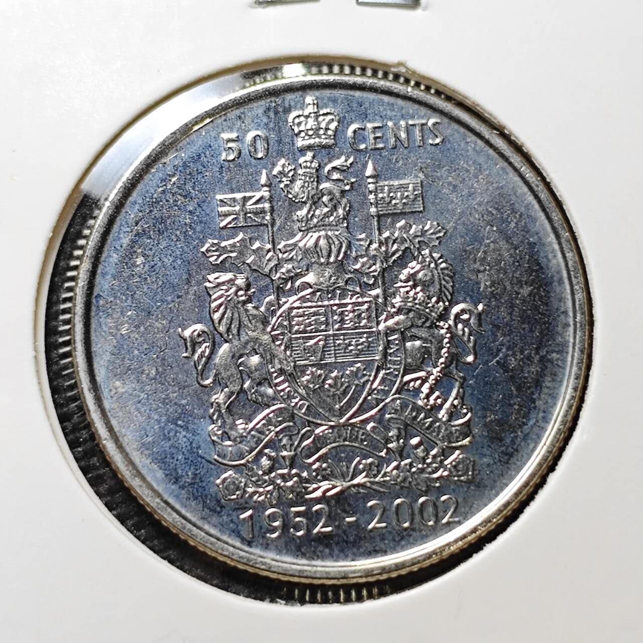 KK钱币收藏小铺 第305期 2月预留时间 周末发货  2002加拿大50分 纪念币