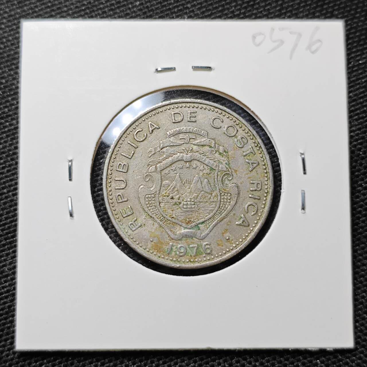 KK钱币收藏小铺 第305期 2月预留时间 周末发货 1976哥斯达黎加50分 