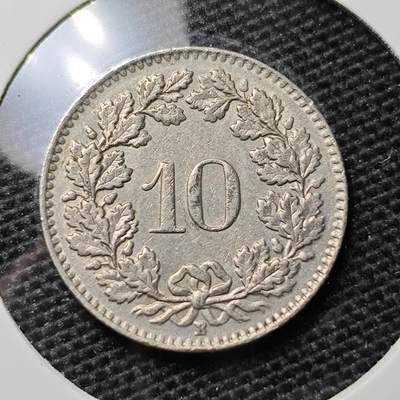 KK钱币收藏小铺 第304期 2月预留时间 周末发货 - 1959瑞士10分 