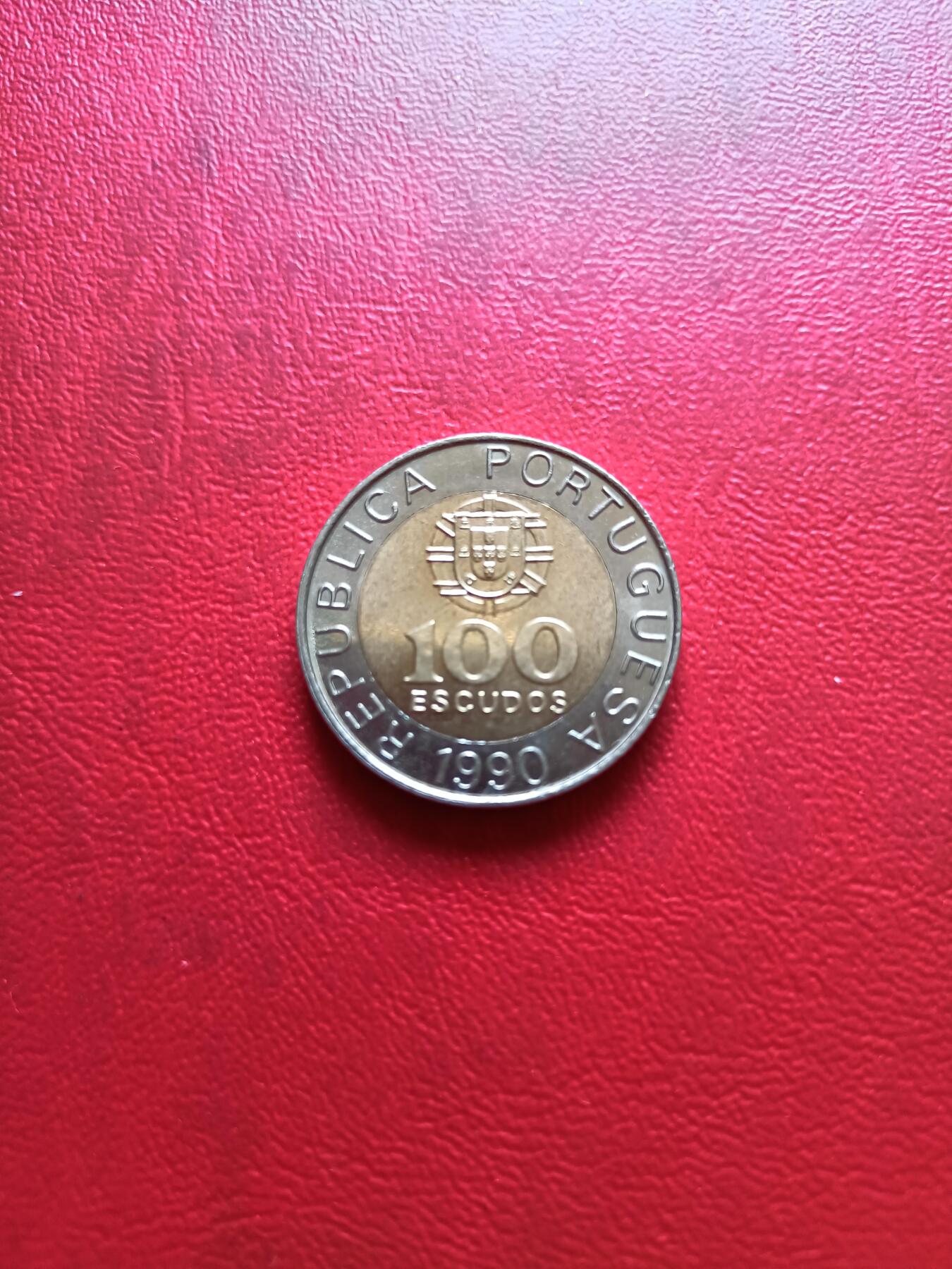 【云涧收藏】第四十场 葡萄牙1990年100埃斯库多，UNC