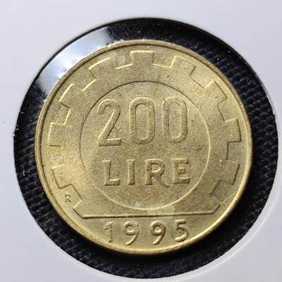 KK钱币收藏小铺 第305期 2月预留时间 周末发货 - 1995，意大利200里拉铜币