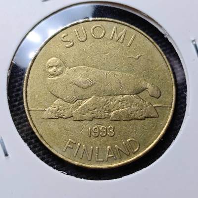 KK钱币收藏小铺 第304期 2月预留时间 周末发货 - 1 993芬兰5马克