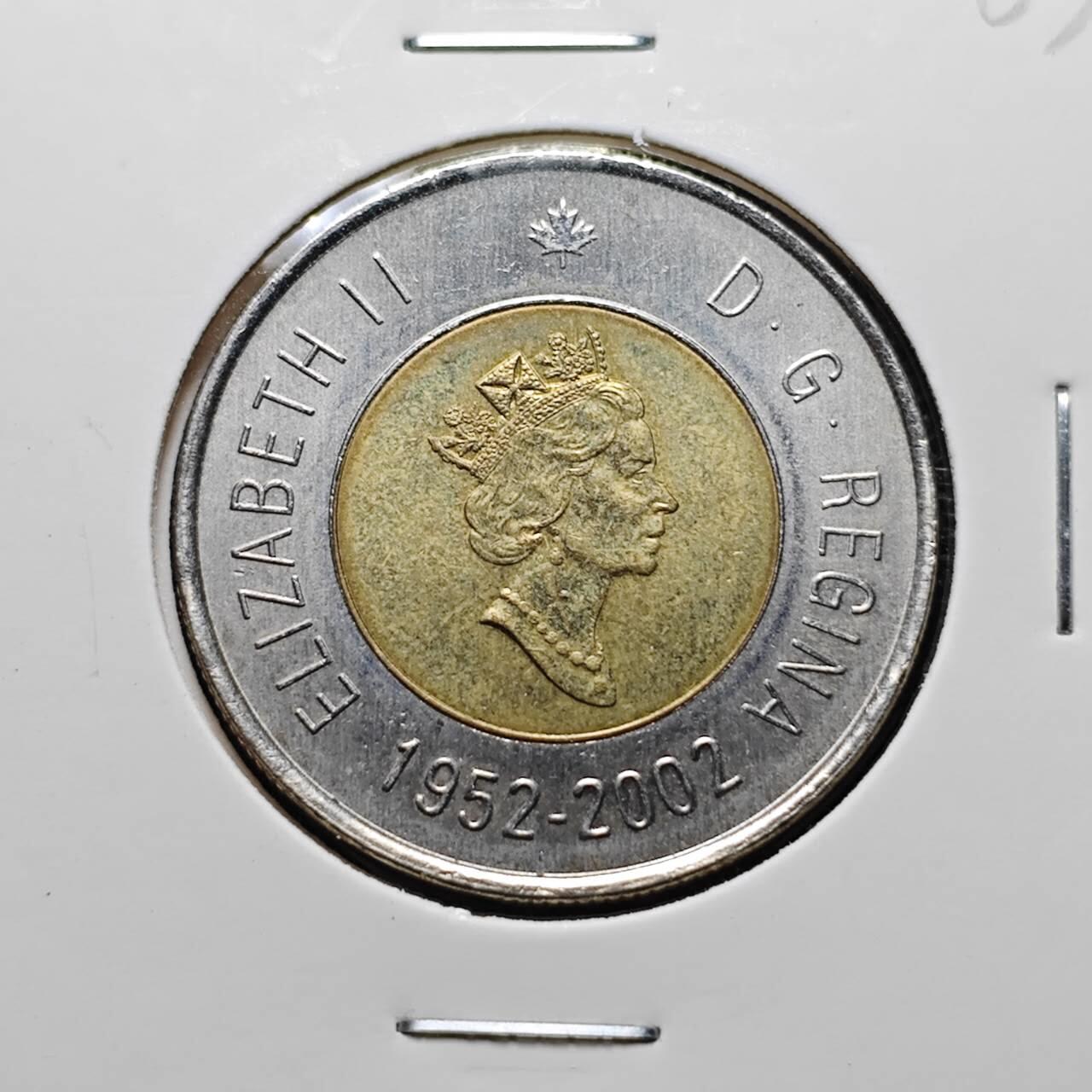 KK钱币收藏小铺 第305期 2月预留时间 周末发货 2002加拿大2元