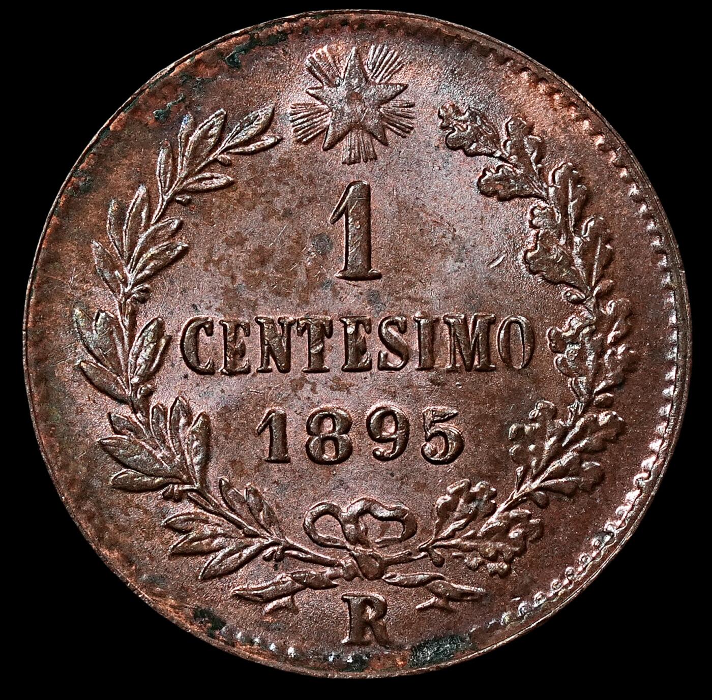 修遠堂世界钱币第七十六期 1895年意大利1分铜币 未流通