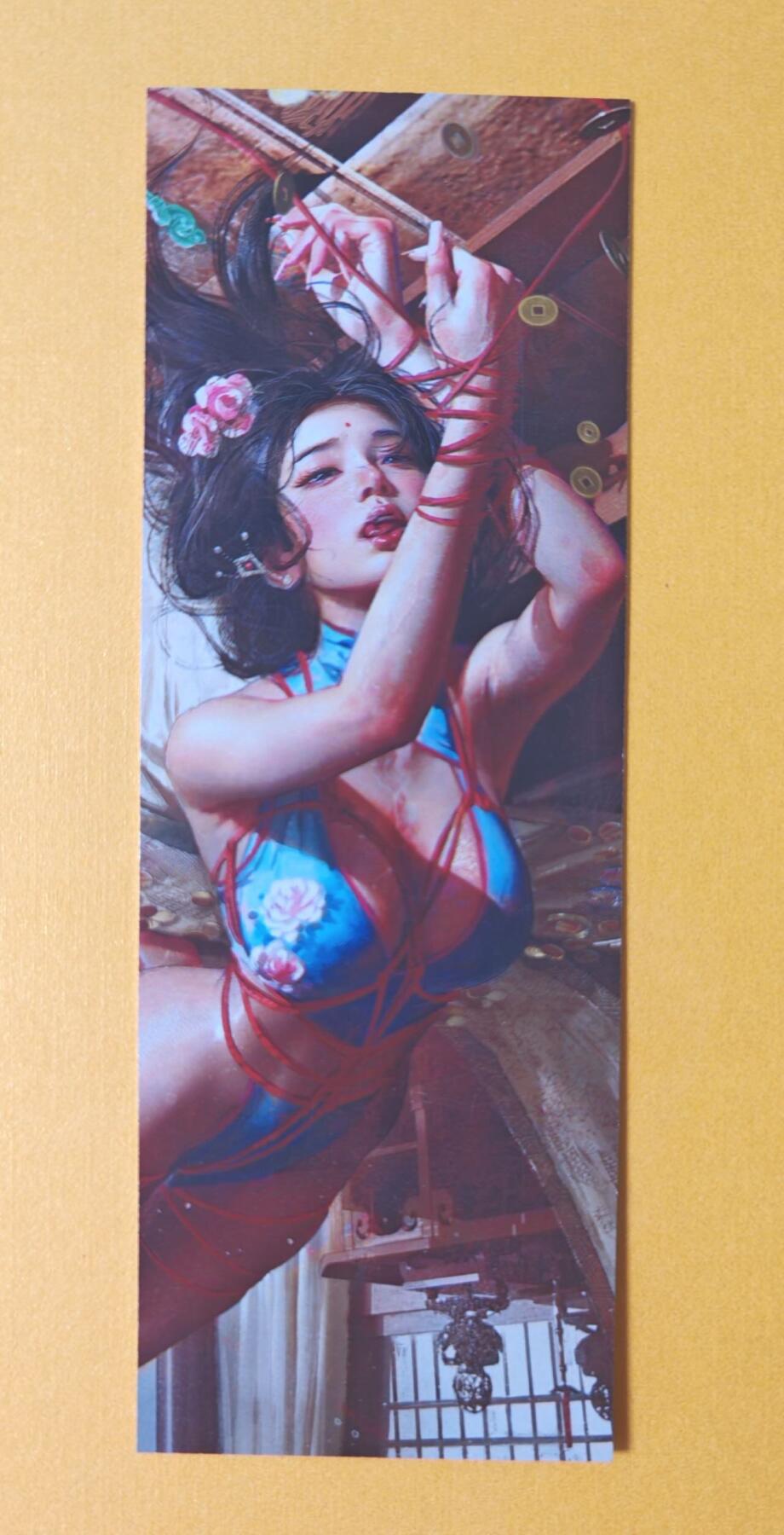 趣卡卡拍No.13期（无佣金免手续费，分享成交有奖） 【书签】焱卡文化-刷子 妖姬传 春梅（正反面双服饰）（50*140mm）