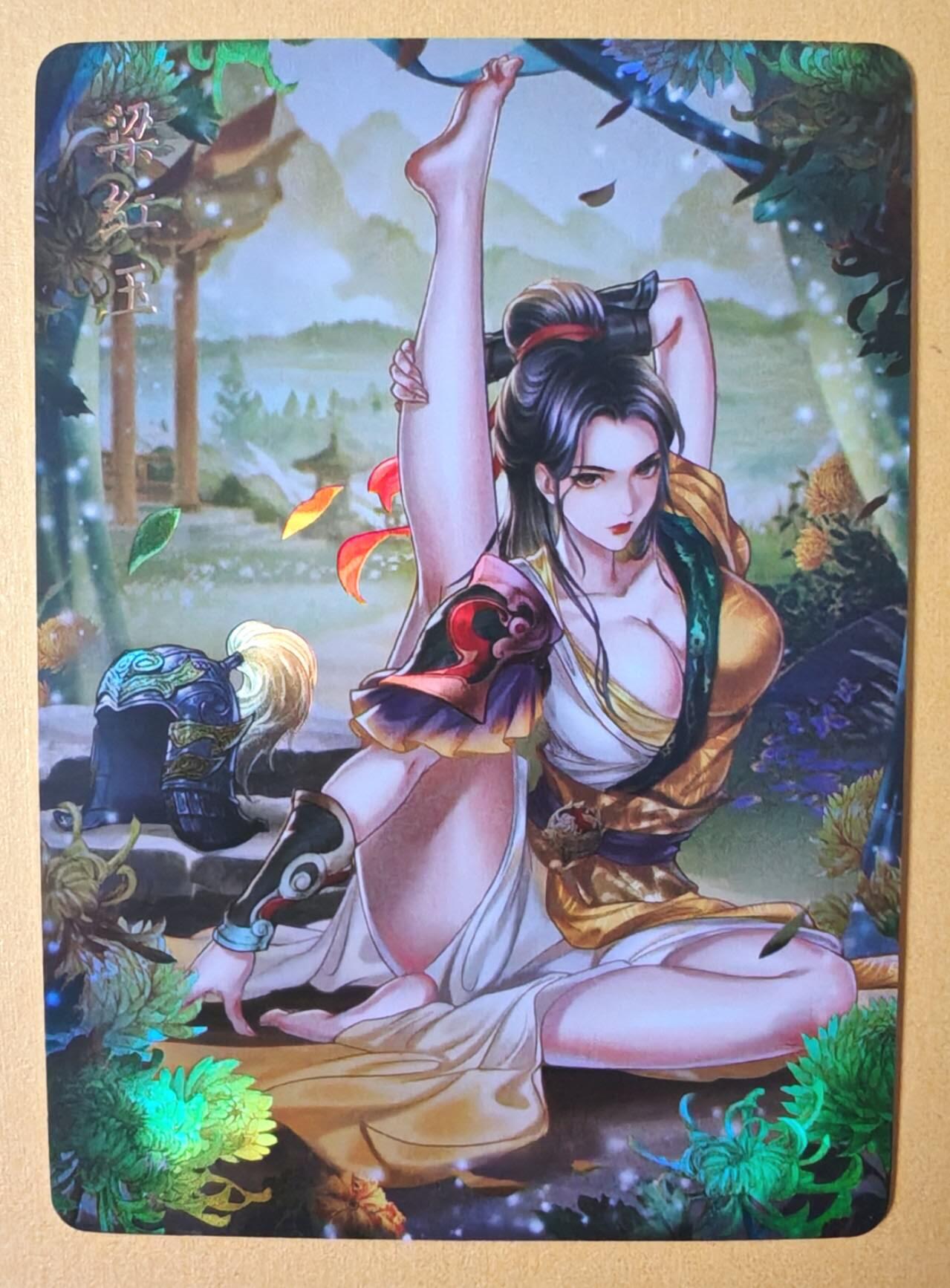 趣卡卡拍No.12期（无佣金免手续费，分享成交有奖） 【金彩特卡】燎原卡牌-玲姐解语花十二花神-梁红玉-金彩