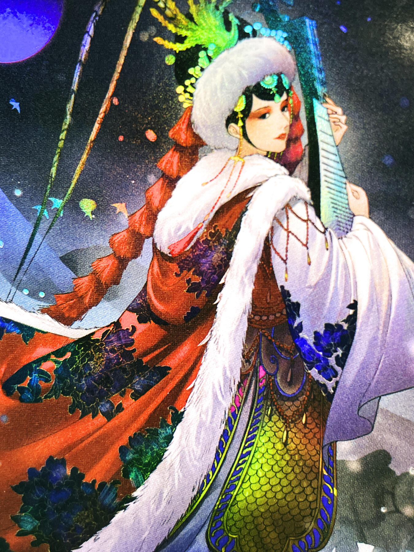 显眼宝21期 颜值精选 京剧四大美女之王昭君一张 彩闪卡 63*88