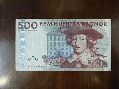 2001年 瑞典500克朗 纸币 欧洲钱币  P-66a原图片品如图 - 2001年 瑞典500克朗 纸币 欧洲钱币  P-66a原图片品如图