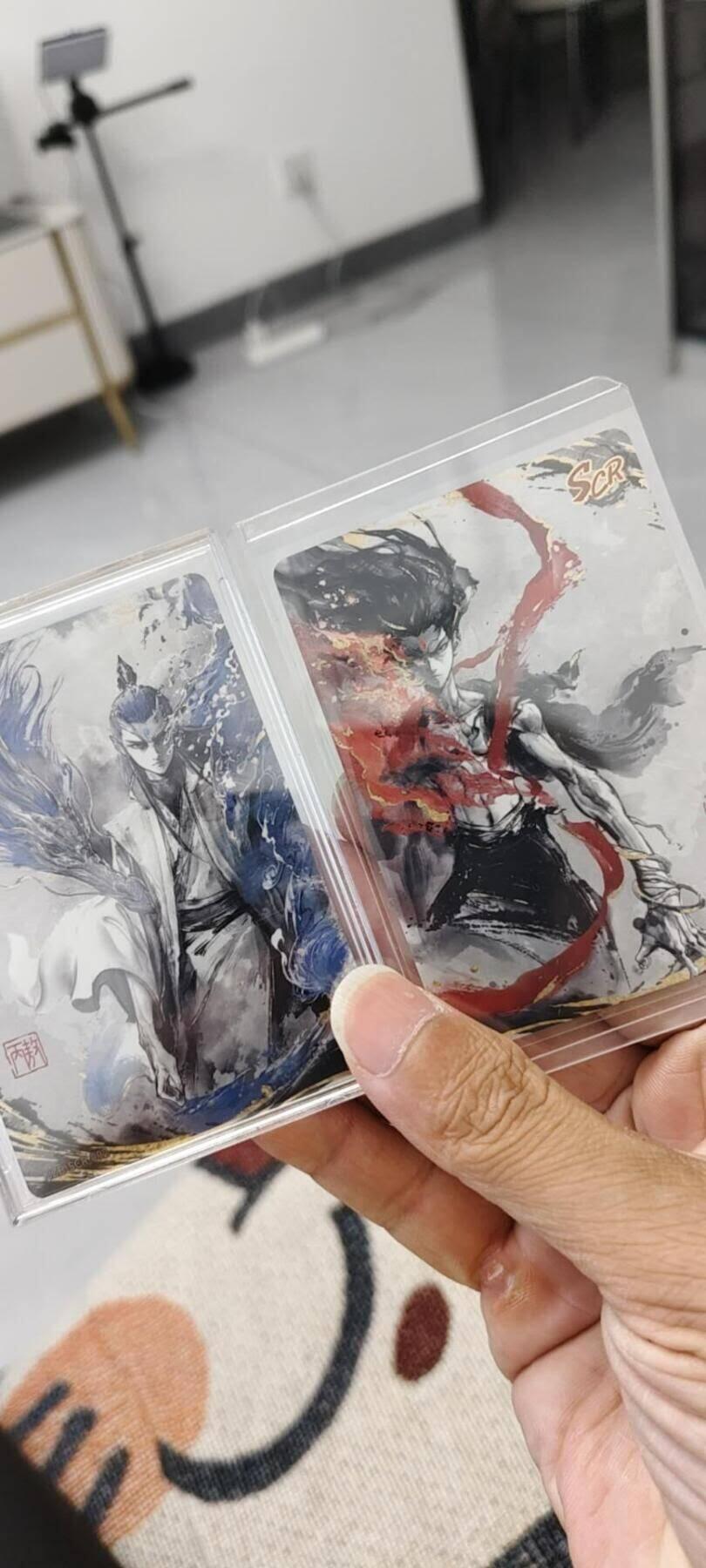 秋原瞳的小店第十六期（火辣辣的夏天，卡游最火哪吒和昆仑万象最火项目激情碰撞） 卡游哪吒黑金sgr超级美品，无瑕疵，白点划痕，评级硬控党不要错过，送一对cr，sgr各哪吒敖丙