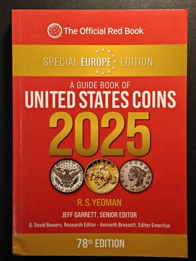 【德藏】世界币章拍卖第135期（拍品征集中~欢迎藏友联系） - 全新 2025版 美国硬币目录 收集美国钱币必备的工具书 全彩铜版纸印刷 全书约472页