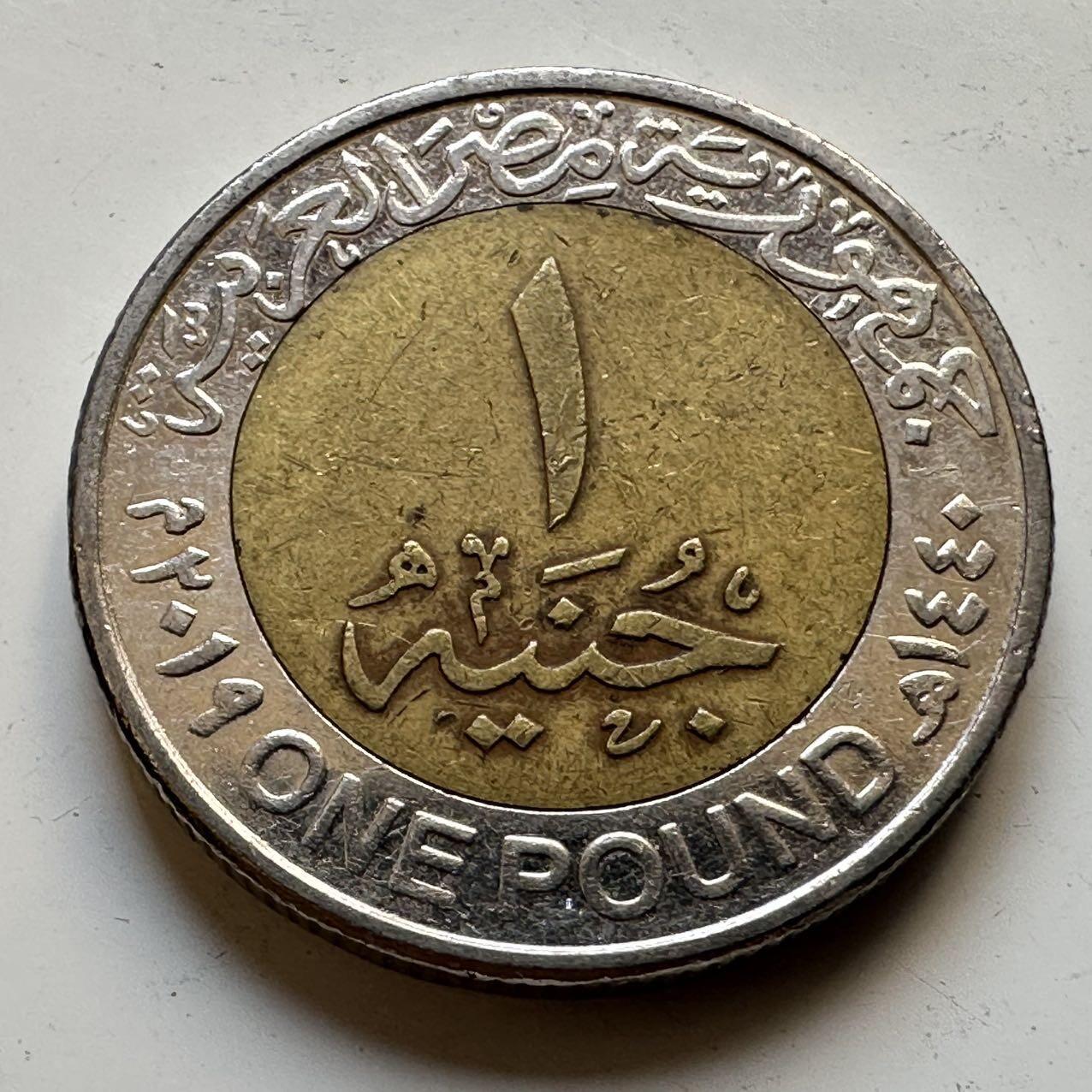 🌹外币初藏🌹🐯2025年第70场  每周二四六晚8️⃣点 接代拍 埃及2019年一镑纪念币c