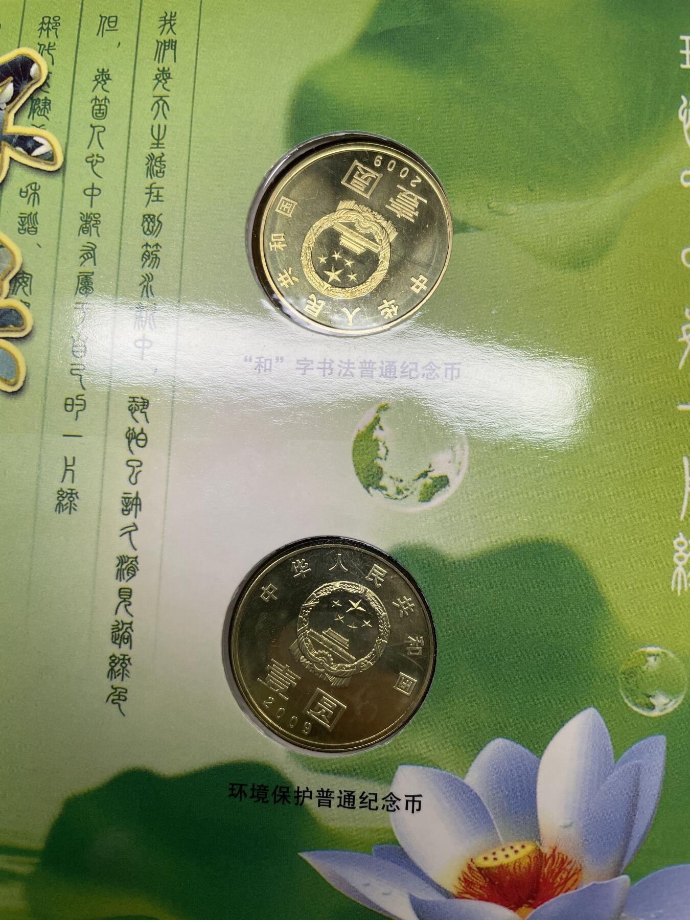 2025年集古藏今外币拍卖第六期-第7场—（总第247拍-银币专场），可以寄存60天，满160元包邮。 2009年和字和环境保护纪念币