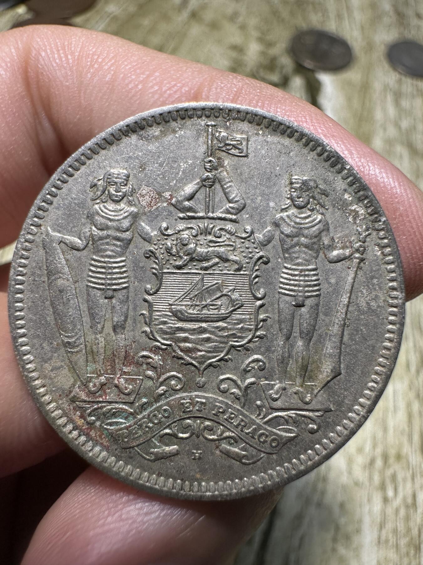 章，世界钱币 北婆罗洲 5分，1938年
