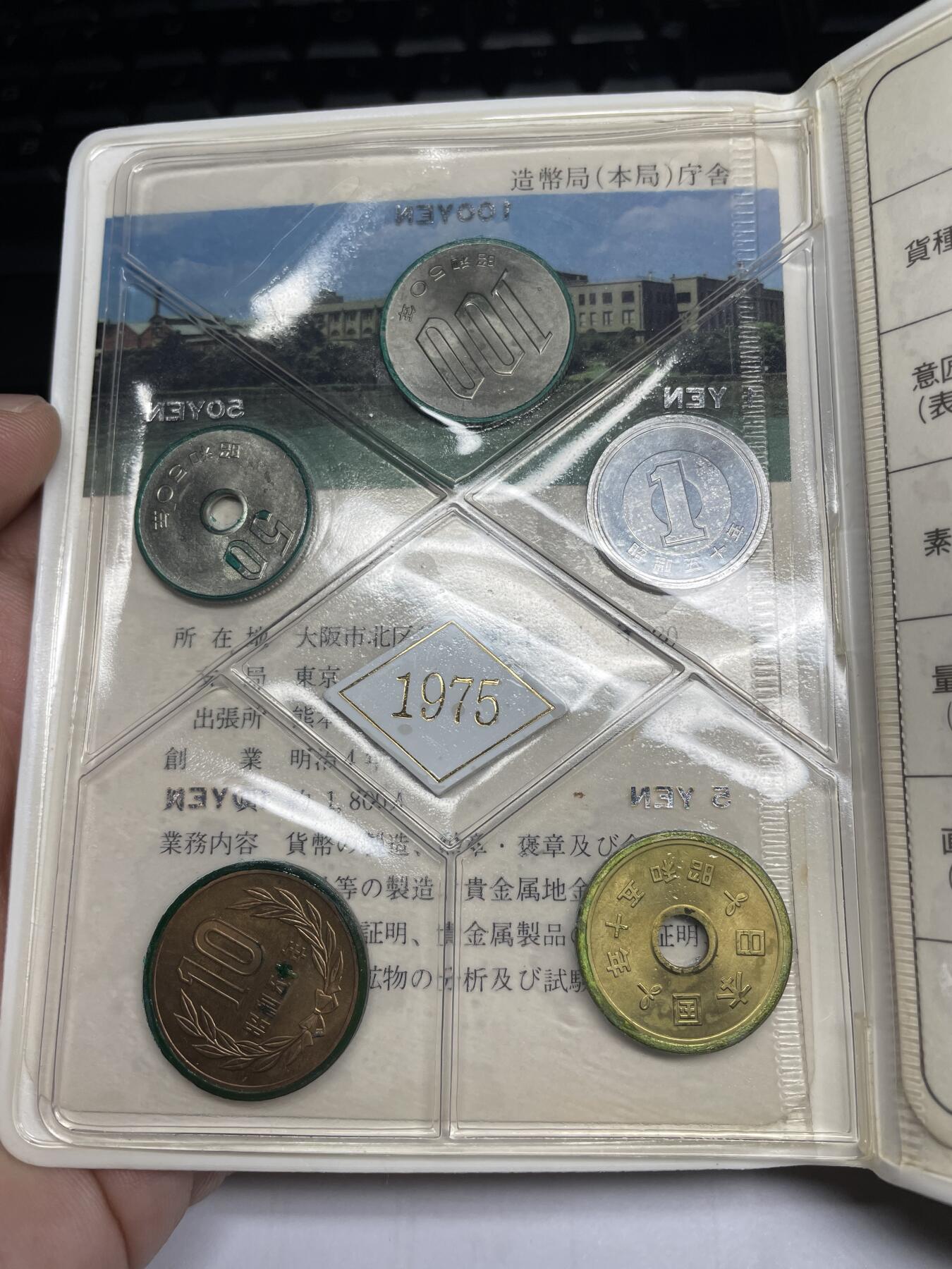 2025年集古藏今外币拍卖第六期-第7场—（总第247拍-银币专场），可以寄存60天，满160元包邮。 1975年首发年份日本套币一册