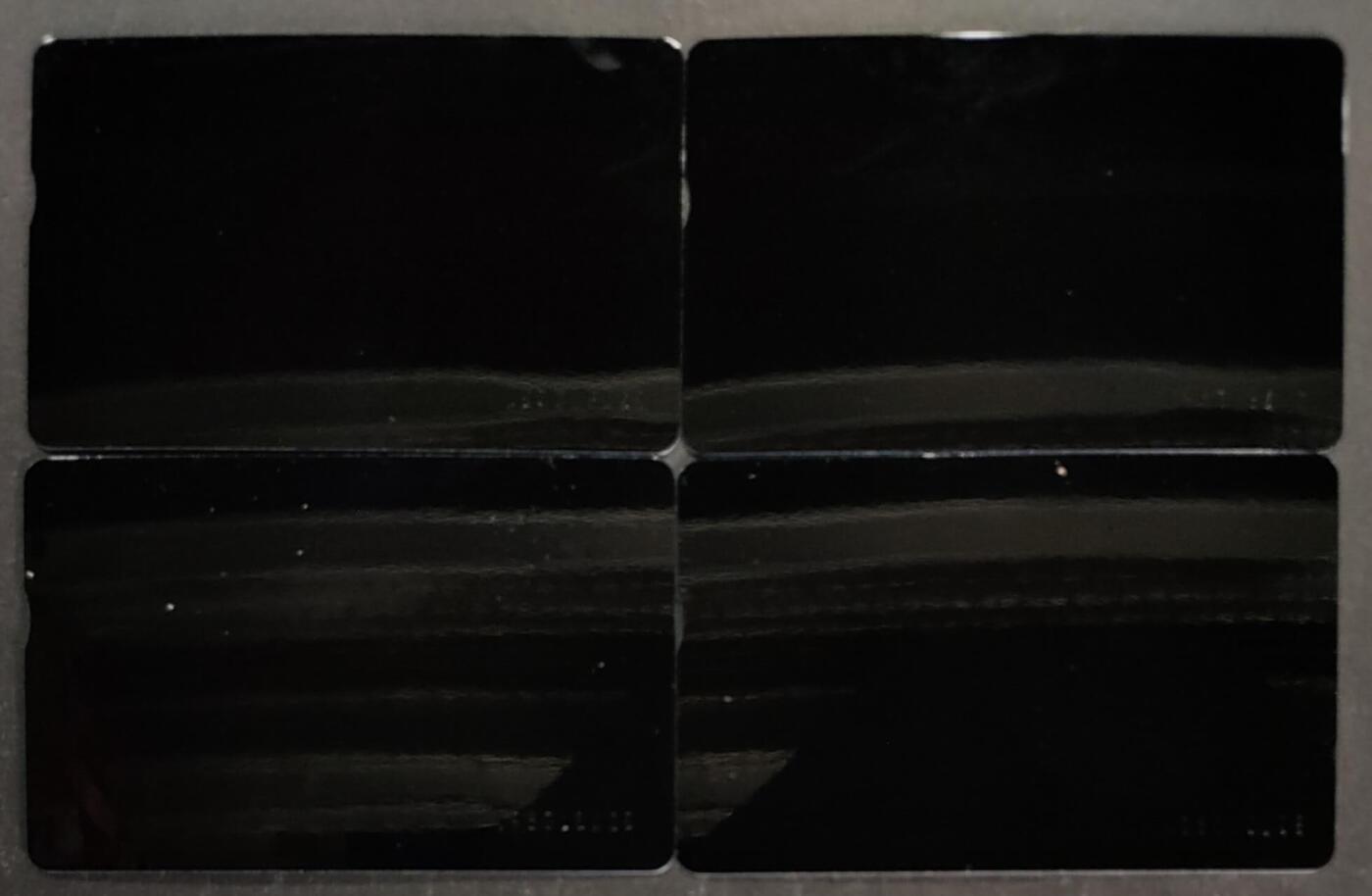 公藏第50期裸卡拍卖 泰国光学新卡（泰国舞蹈）4全，每张都有不同程度氧化。