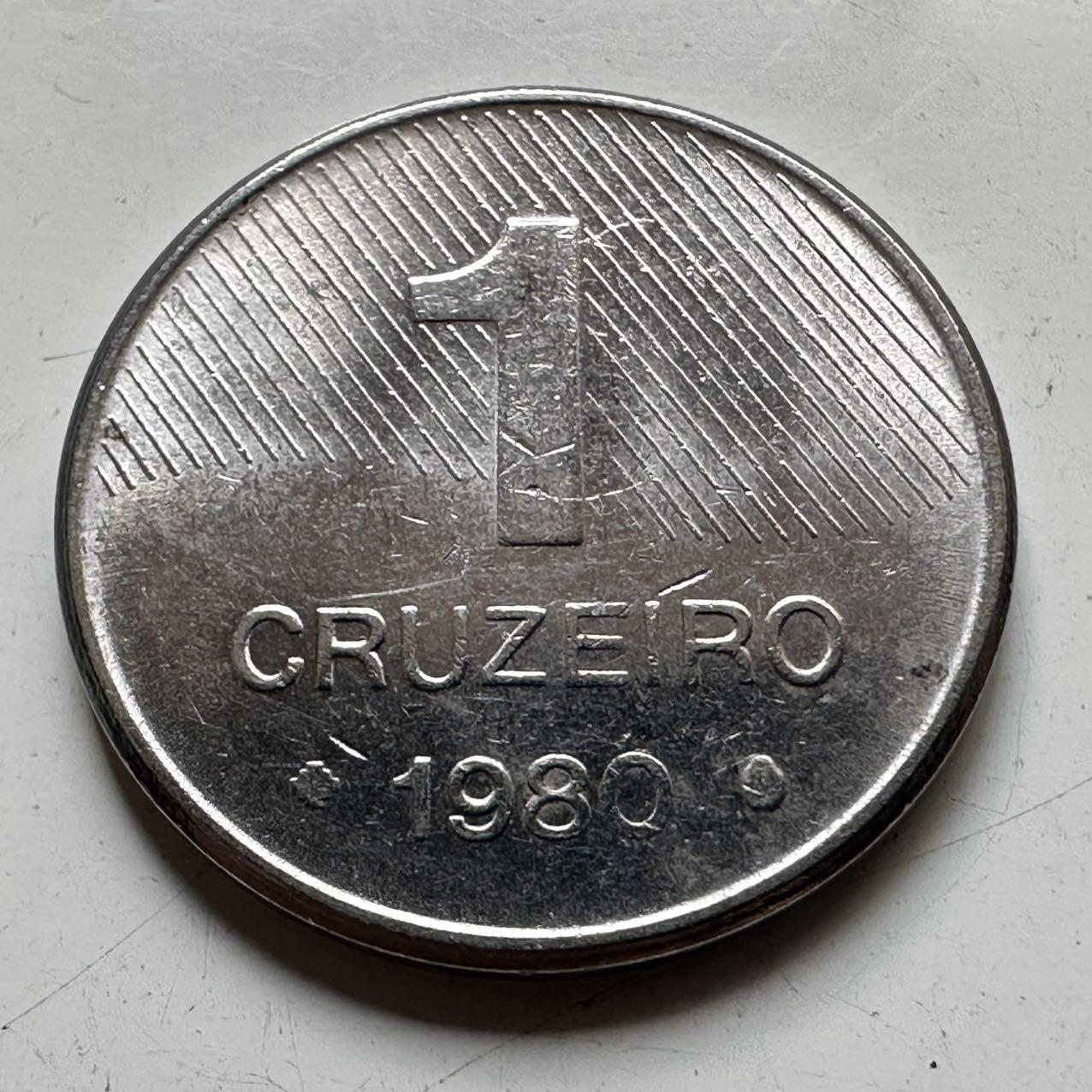 🌹外币初藏🌹🐯2025年第70场  每周二四六晚8️⃣点 接代拍 巴西1980年一克鲁塞罗