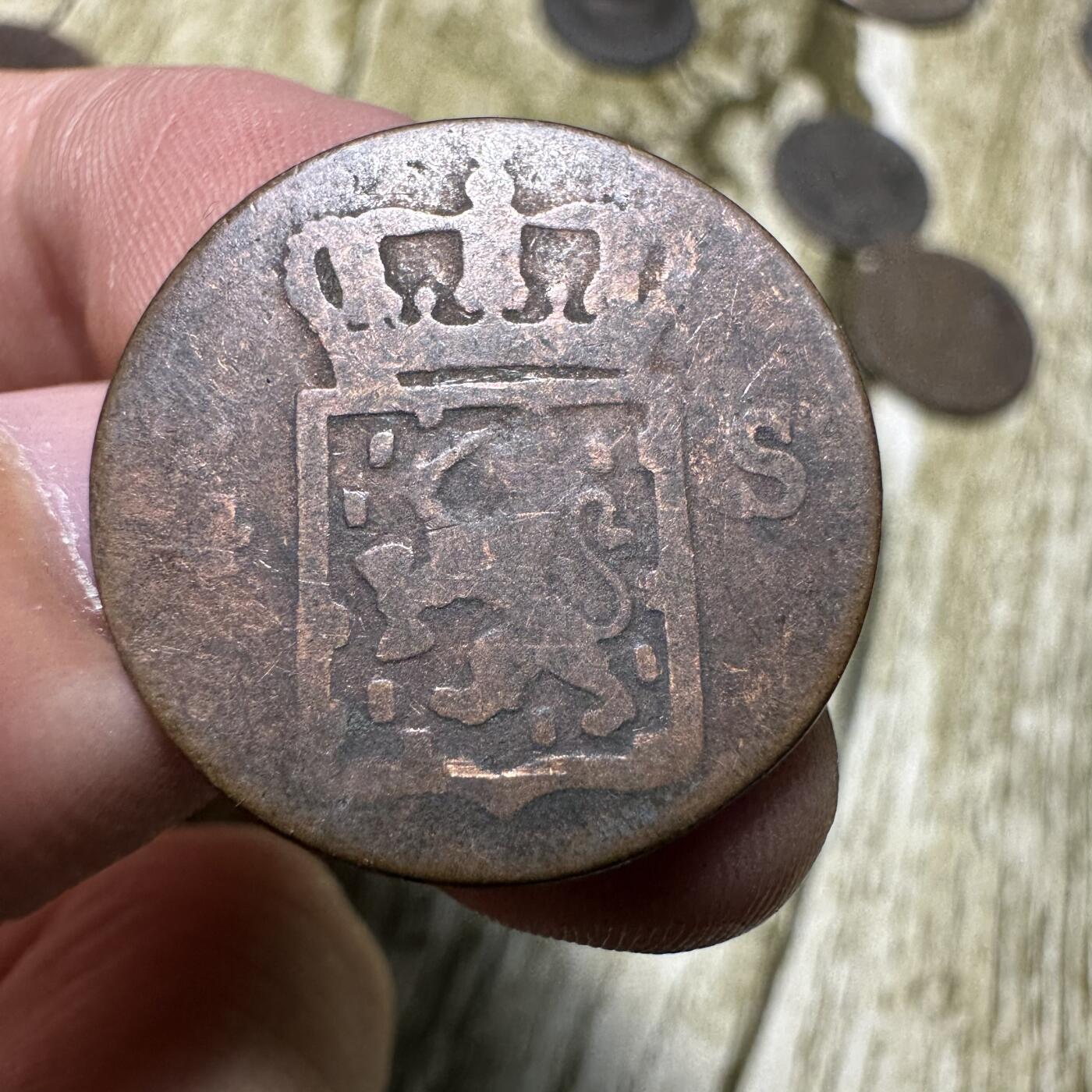 章，世界钱币 荷属东印度公司，1826年1/4斯蒂夫铜币