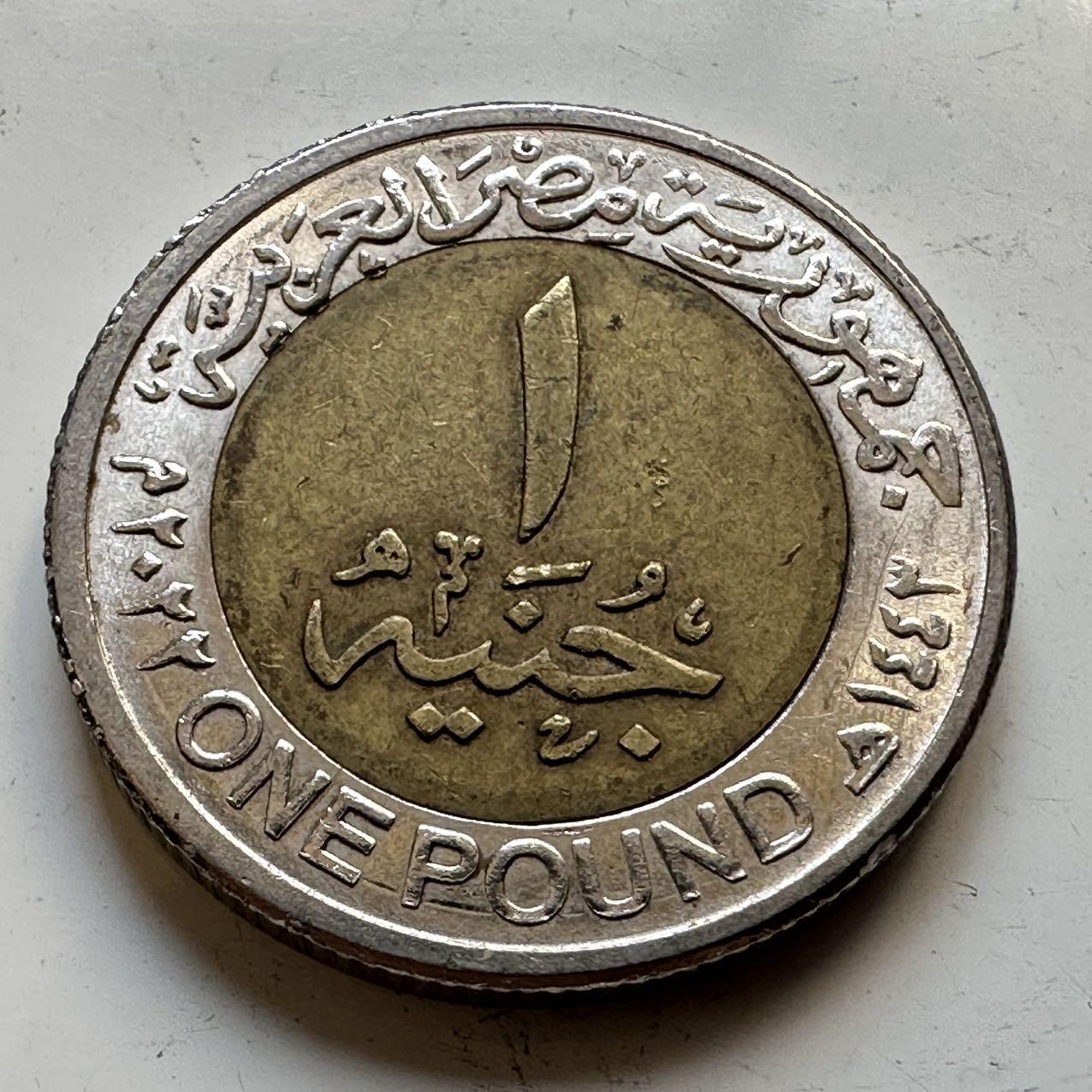 🌹外币初藏🌹🐯2025年第70场  每周二四六晚8️⃣点 接代拍 埃及2022年一镑纪念币