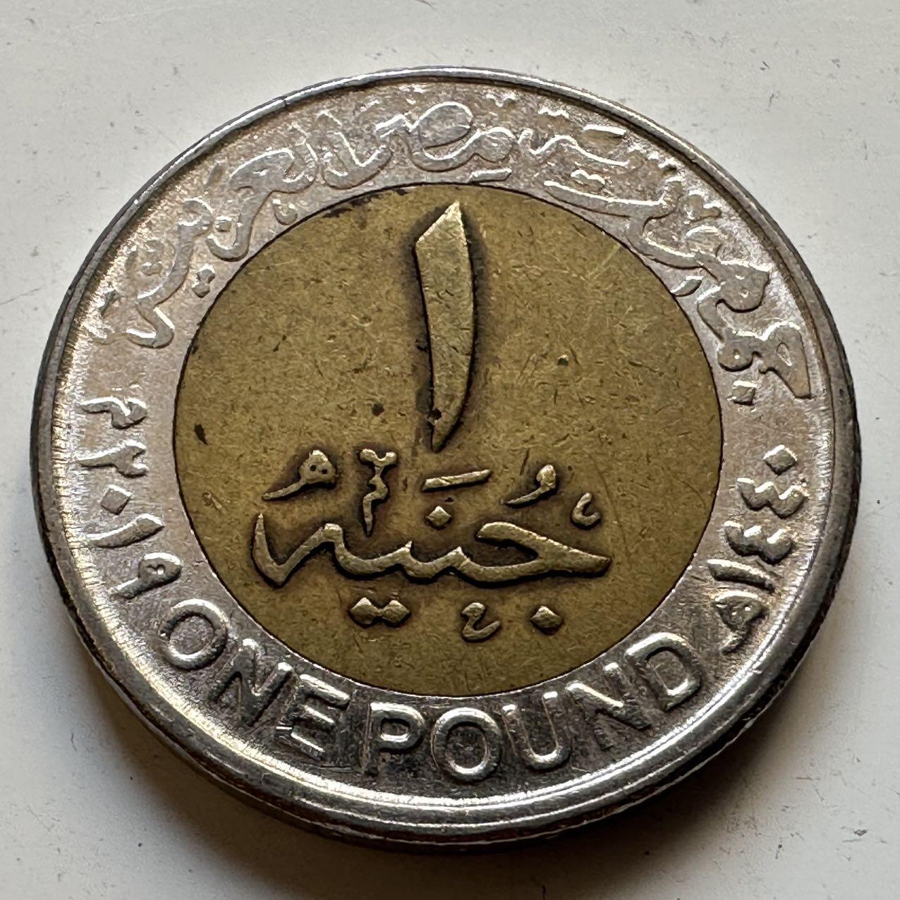 🌹外币初藏🌹🐯2025年第70场  每周二四六晚8️⃣点 接代拍 埃及2019年一镑纪念币a