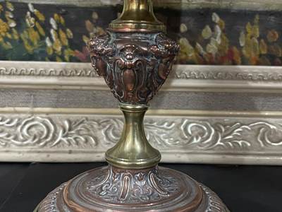 海外回流精品拍卖（五一专场） 法国回流铜托盘摆件（高16cm，直径18.5cm）