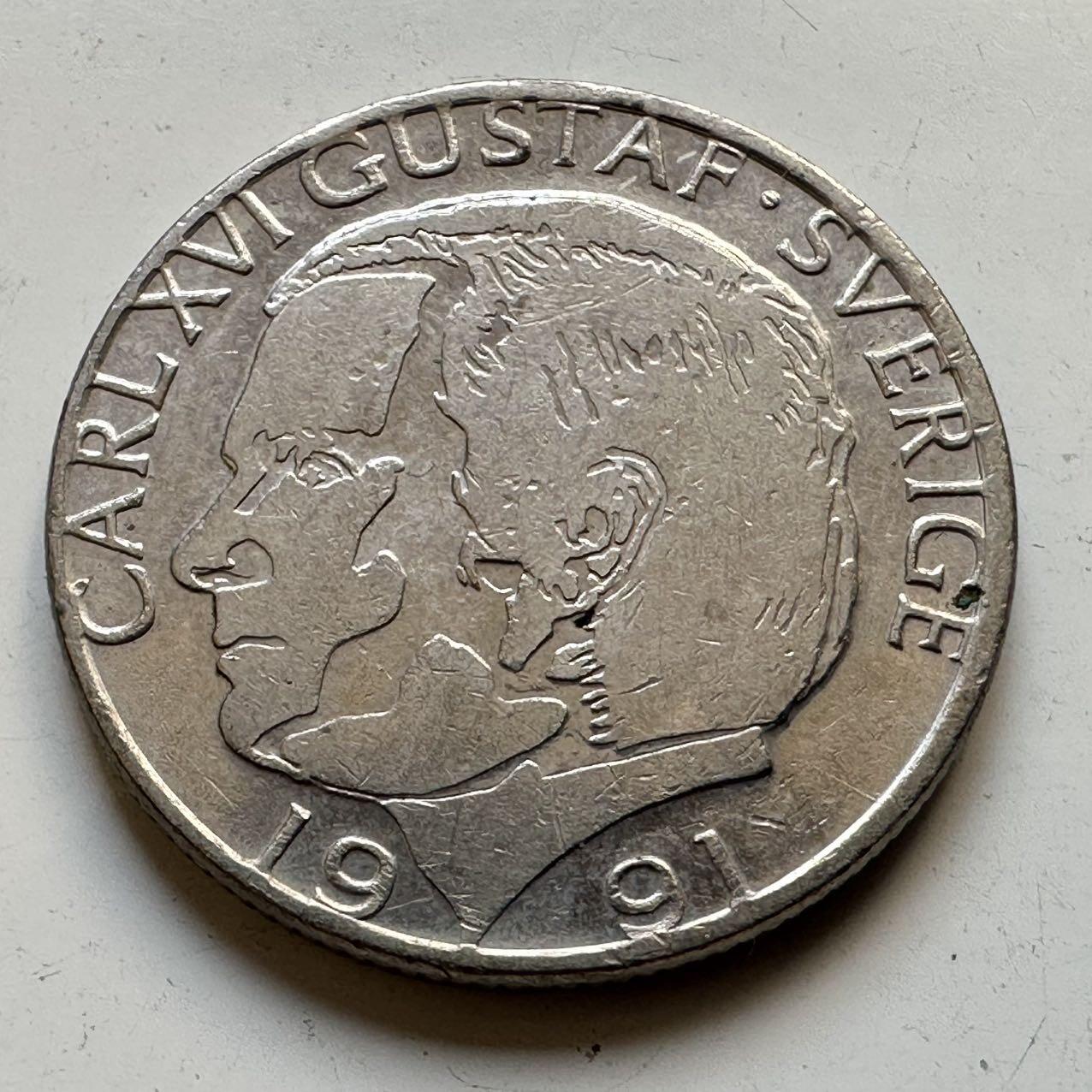 🌹外币初藏🌹🐯2025年第70场  每周二四六晚8️⃣点 接代拍 瑞典1991年一克朗