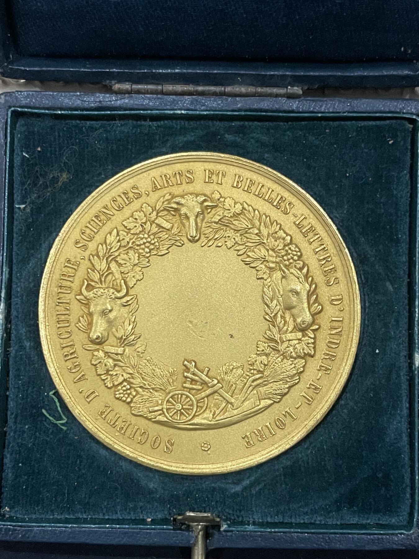 海外回流精品拍卖 法国回流铜制纪念章（直径：5.1cm）
