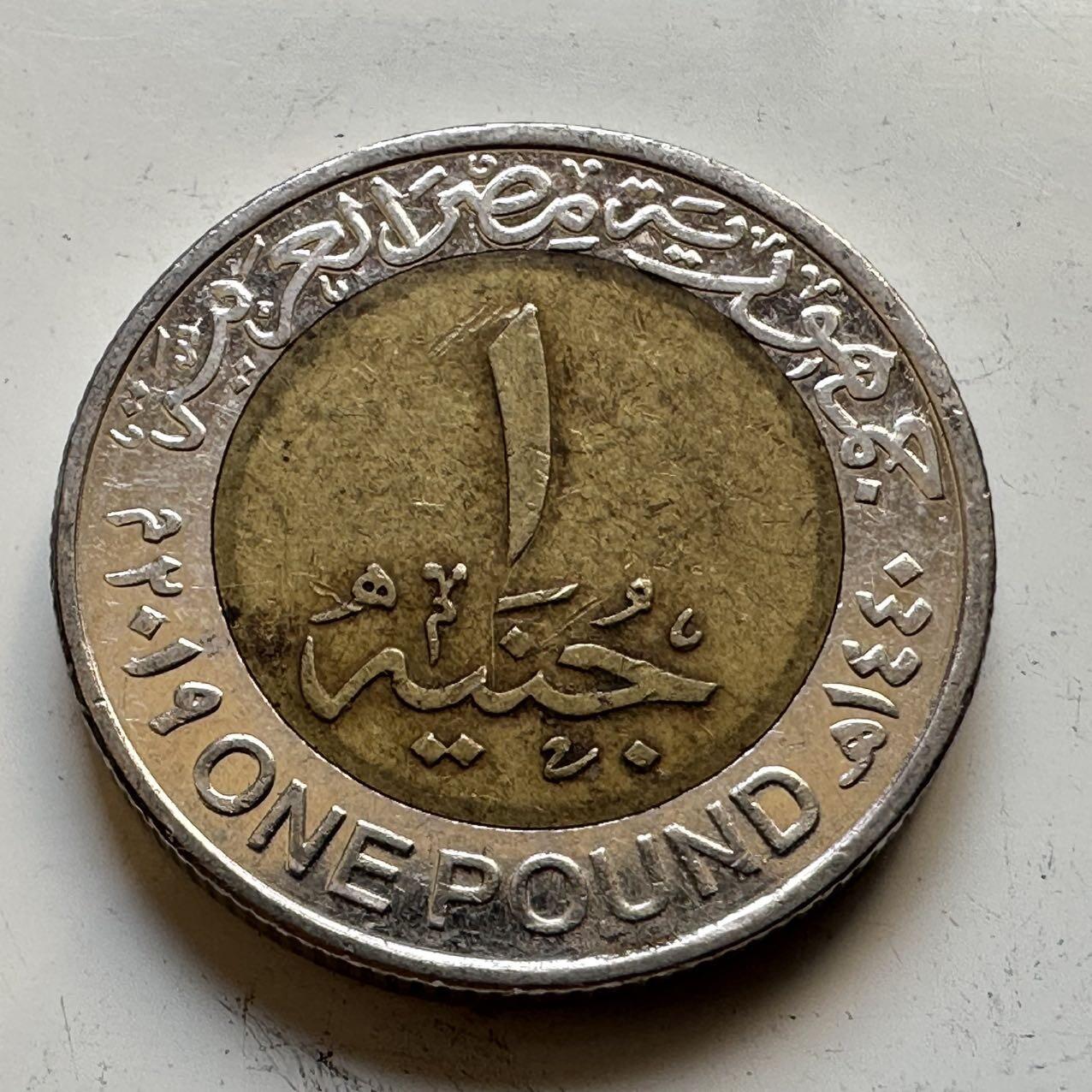 🌹外币初藏🌹🐯2025年第70场  每周二四六晚8️⃣点 接代拍 埃及2019年一镑纪念币e