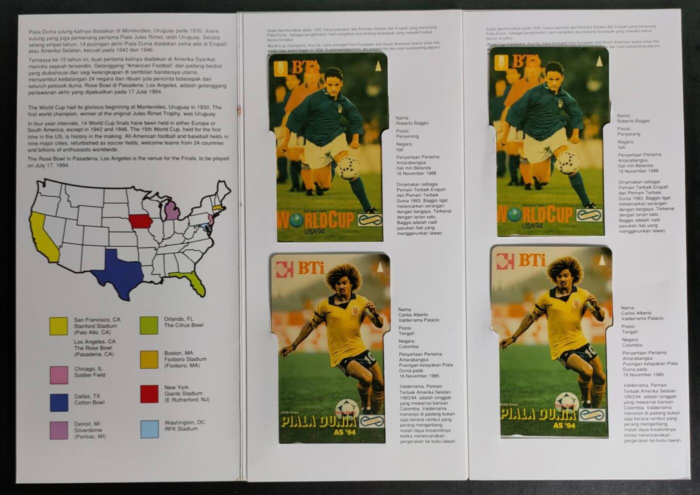 公藏第50期裸卡拍卖 马来西亚GPT新卡（世界足球明星）2全2套合拍带册。品好。