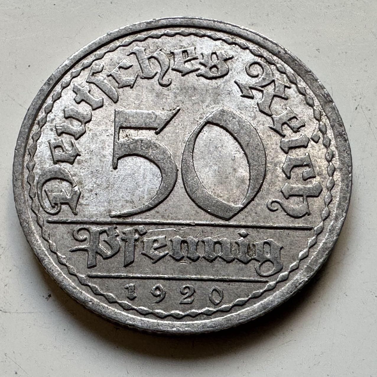 🌹外币初藏🌹🐯2025年第70场  每周二四六晚8️⃣点 接代拍 魏玛1920年5芬尼