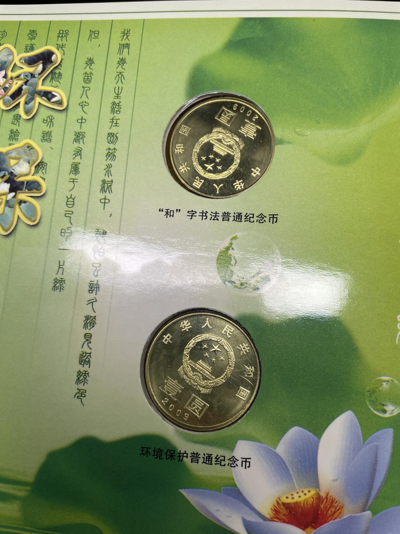 2025年集古藏今外币拍卖第六期-第7场—（总第247拍-银币专场），可以寄存60天，满160元包邮。 2009年和字和环境保护纪念币