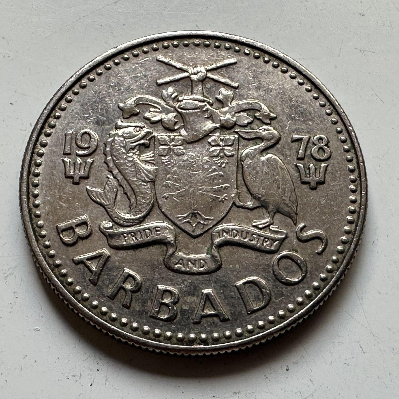 🌹外币初藏🌹🐯2025年第70场  每周二四六晚8️⃣点 接代拍 巴巴多斯1978年25分