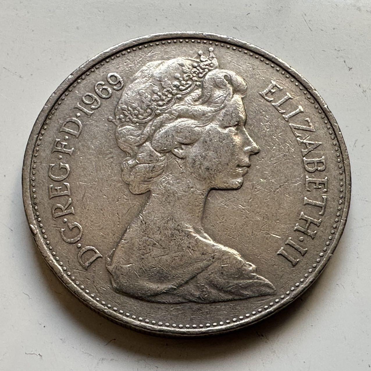 🌹外币初藏🌹🐯2025年第70场  每周二四六晚8️⃣点 接代拍 英国1969年10便士